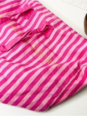 Victoria's Secret Pink Striped Tote Bag